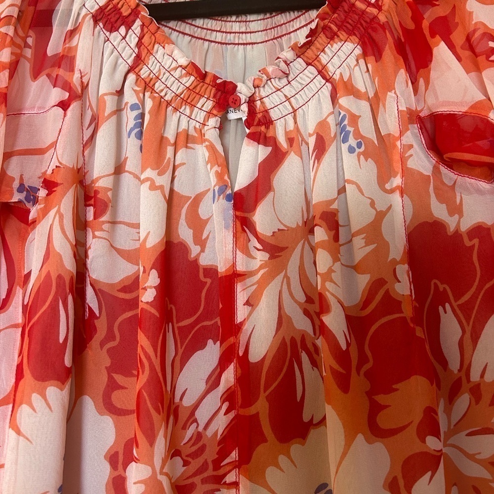 Diane von Furstenberg DVF Jeannette silk blouse Size S - Picture 5 of 14